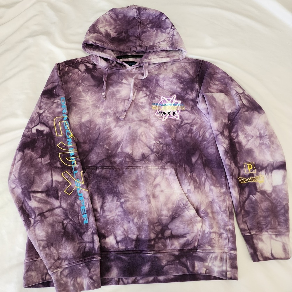 Primitive x Dragonball Super‎ Beerus Hoodie - Purple - Med- Tie dyed